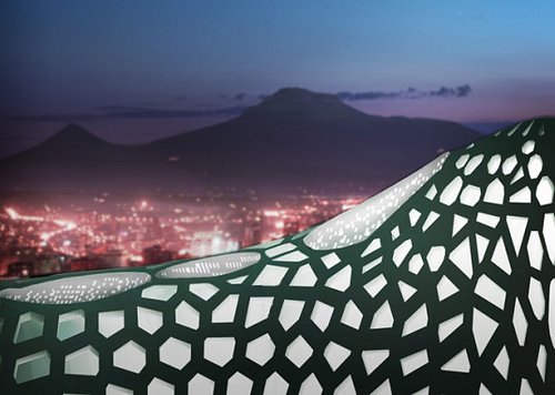 ����������̬ɽ�Ͽ���һ���׶������µľ�ɫ���׶��ƻ�Ի͵�ҹ����Զ����Զ����Ϊ�������ǵ�ͼ�ꡣ